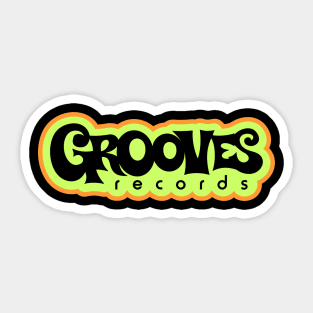 70's Grooves Records Logo Sticker